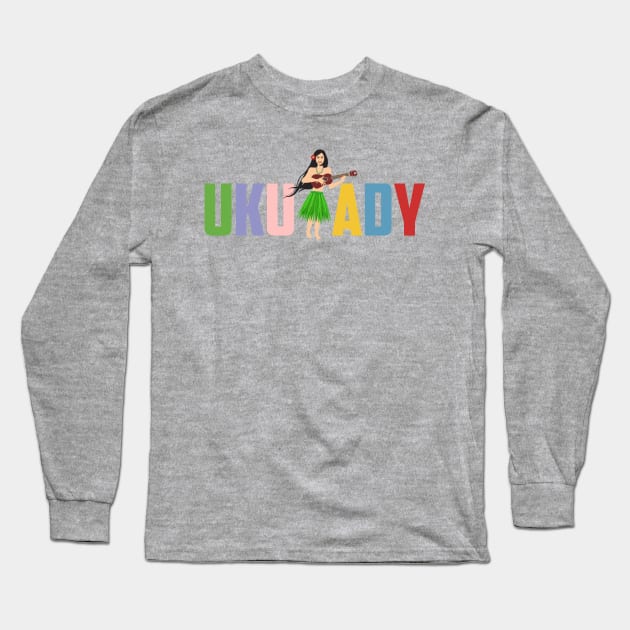 Ukulady Ukulele + Lady Long Sleeve T-Shirt by SycamoreShirts